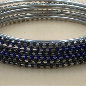 Black and blue bangles